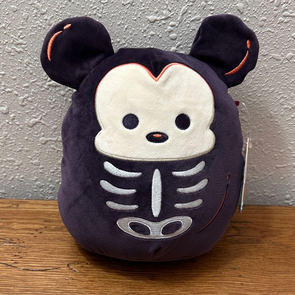 Squishmallows Other - Squishmallows Disney Mickey Mouse Skeleton Purple and White Plush Halloween